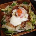 ぎゃーこ's cooksnap of when they made 新玉葱と温泉卵の｢たまたま｣サラダ.