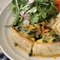 くろねこのまる's cooksnap of when they made ほうれん草とキノコのキッシュ.