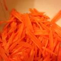 シングルアイシャドウ's cooksnap of when they made 極細千切り人参の切り方.