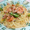 うめぼしだいすき's cooksnap of when they made スモークサーモンとキャベツのパスタ.
