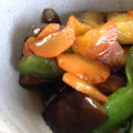 おさかな♡ママン's cooksnap of when they made 茄子とピーマンと人参の炒めもの？.