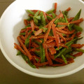 miwa;'s cooksnap of when they made にんじんとさやえんどうのたらこ炒め.