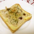 Celia1126's cooksnap of when they made サクッ♡たっぷりハムソースかつトースト♫.