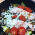 Fikamamma's cooksnap of when they made フライパンひとつでチーズのせ鮭の野菜蒸し.