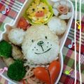 kasumin115's cooksnap of when they made スージーズー♪ブーフおにぎり＊キャラ弁.