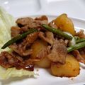 にゃーにゃＭａＭａ's cooksnap of when they made 豚こま切れ肉と新じゃがの甘辛炒め.