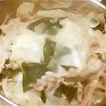 nicowa's cooksnap of when they made 食べ出したら止まらないっ☆豚もやし鍋。.