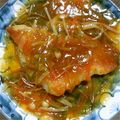 MiKi56's cooksnap of when they made 白身魚の甘酢あんかけ.