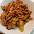 森2猫's cooksnap of when they made 超簡単！豚肉とかぼちゃのケチャップ炒め.