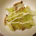 向日葵くっく's cooksnap of when they made ルクエで簡単♪白菜きのこのマヨポン蒸し.