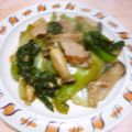 Jock's cooksnap of when they made チンゲン菜とエリンギ☆オイスター炒め.