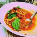 TANUMICHI's cooksnap of when they made 失敗ナシ！チーズinトマト煮込ハンバーグ.
