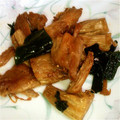チビ太のおでん's cooksnap of when they made 簡単！えのきとワカメと卵のめんつゆ炒め.