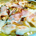 たあくき's cooksnap of when they made 長ネギとカニカマの♪簡単和風グラタン♪.