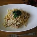 --tomo--'s cooksnap of when they made 塩豚とごぼうで秋パスタ.