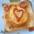ゆのち♡'s cooksnap of when they made フライパンでオムレツトースト❤️.