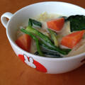 ＊叶＊'s cooksnap of when they made ほうれん草と人参のミルクスープ.
