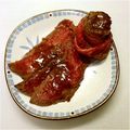 ホワイトモモンガ's cooksnap of when they made 厚切りでも美味しい◆簡単ローストビーフ.