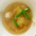 kcodiva's cooksnap of when they made もやしとにらと肉団子の中華風スープ.