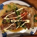 いんぐえ's cooksnap of when they made ねぎ焼き　お好み焼き.
