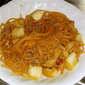 carry410's cooksnap of when they made めんつゆで簡単♪しらすの和風パスタ.