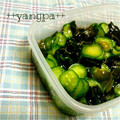 yangpa's cooksnap of when they made ☆きゅうりとわかめの酢の物☆.