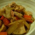 おとo's cooksnap of when they made 鶏ムネ肉とゴボウのキンピラ煮.