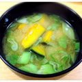 アマールカ's cooksnap of when they made 南瓜と長葱の味噌汁.