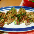 ひより日和☆'s cooksnap of when they made 鯵の三枚おろしで♪梅焼き香味野菜のせ.