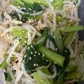 L.R's cooksnap of when they made 簡単☆もやしと小松菜のナムル.