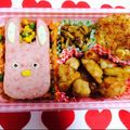 ♡まめ♡'s cooksnap of when they made スパム®うさぎのケチャップライス弁当.