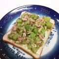 龍青空ママ's cooksnap of when they made バゲットにツナとキウイ✿.