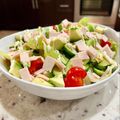 Superlittleboo's cooksnap of when they made 子供もパクパク☆レタスとハムの簡単サラダ.