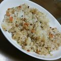ほるミン's cooksnap of when they made たらこ醤油バター炒飯.