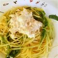 みーラヂ's cooksnap of when they made 水菜とツナマヨの和風パスタ.