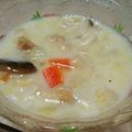はにーくろーばー's cooksnap of when they made 舞茸と鶏肉のクリームスープ♪.