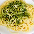 ami⚐⚑'s cooksnap of when they made バジルとベーコンのパスタ.