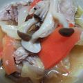chunko18's cooksnap of when they made 豚きゃべしめじ煮.