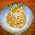 ささきのりぞう's cooksnap of when they made お鍋でコトコト肉味噌ふろふき大根.