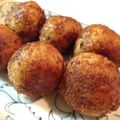 izoom's cooksnap of when they made チーズとろり♪おかか衣の里芋ボール.
