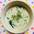 チェックのミニくま's cooksnap of when they made 簡単♡アーモンドミルクときのこの味噌汁♡.