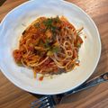 麻's cooksnap of when they made 超簡単！ツナのトマトクリーム風♡パスタ.