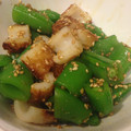 ＊まめゴマ＊'s cooksnap of when they made ちくわとスナップえんどうのゴマ和え♪.