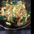 ゆみこたけ's cooksnap of when they made ピリ辛！オクラと油揚げ炒め.