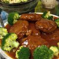 しょーばお's cooksnap of when they made 簡単✿給食のケチャップソースのハンバーグ.