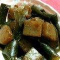 羽尼うに's cooksnap of when they made 昆布とこんにゃくの甘辛煮.