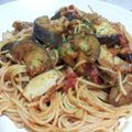 palmbeach's cooksnap of when they made 茄子ときのこのミートソースパスタ.