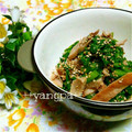 yangpa's cooksnap of when they made わさび菜のナムル風和え物.