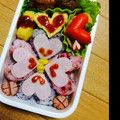 keisaaan's cooksnap of when they made 簡単キャラごはん♡結婚式のケーキ風♡.
