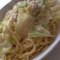 ことまゆさん's cooksnap of when they made 生クリーム不要☆春キャベツのカルボナーラ.